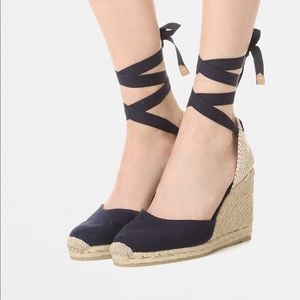 NWOT Castaner Carina Espadrilles Navy sz 37